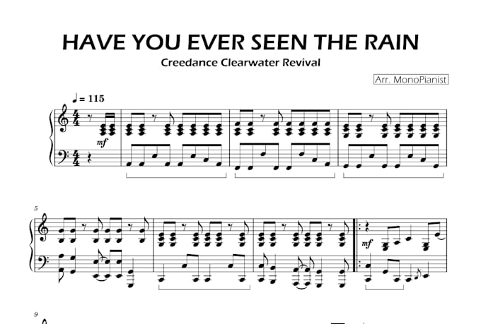 create piano arrangements tailored to exact requirements
